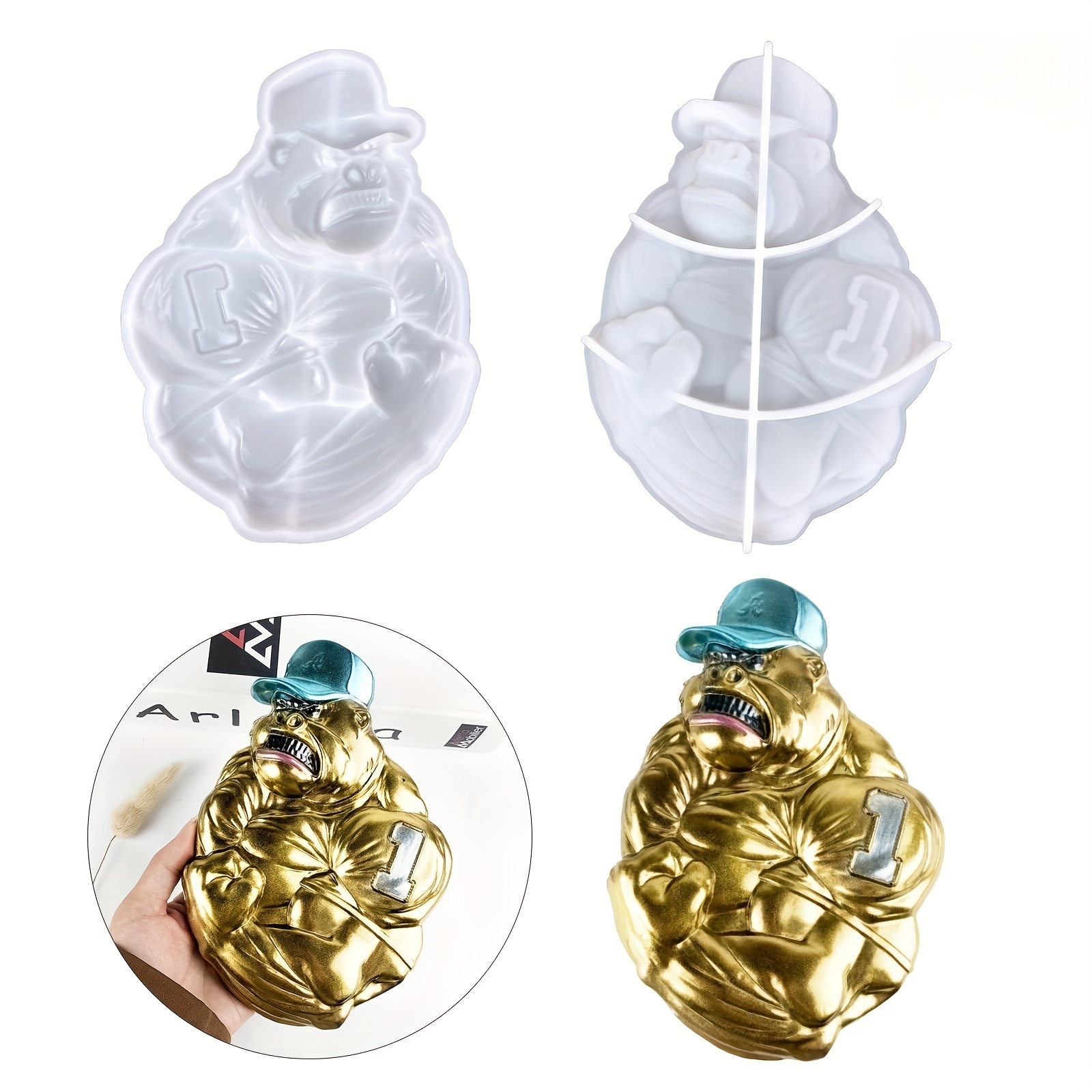 Muscle Bodybuilding Toned Gorilla Silicone Resin Molds Wall - Temu