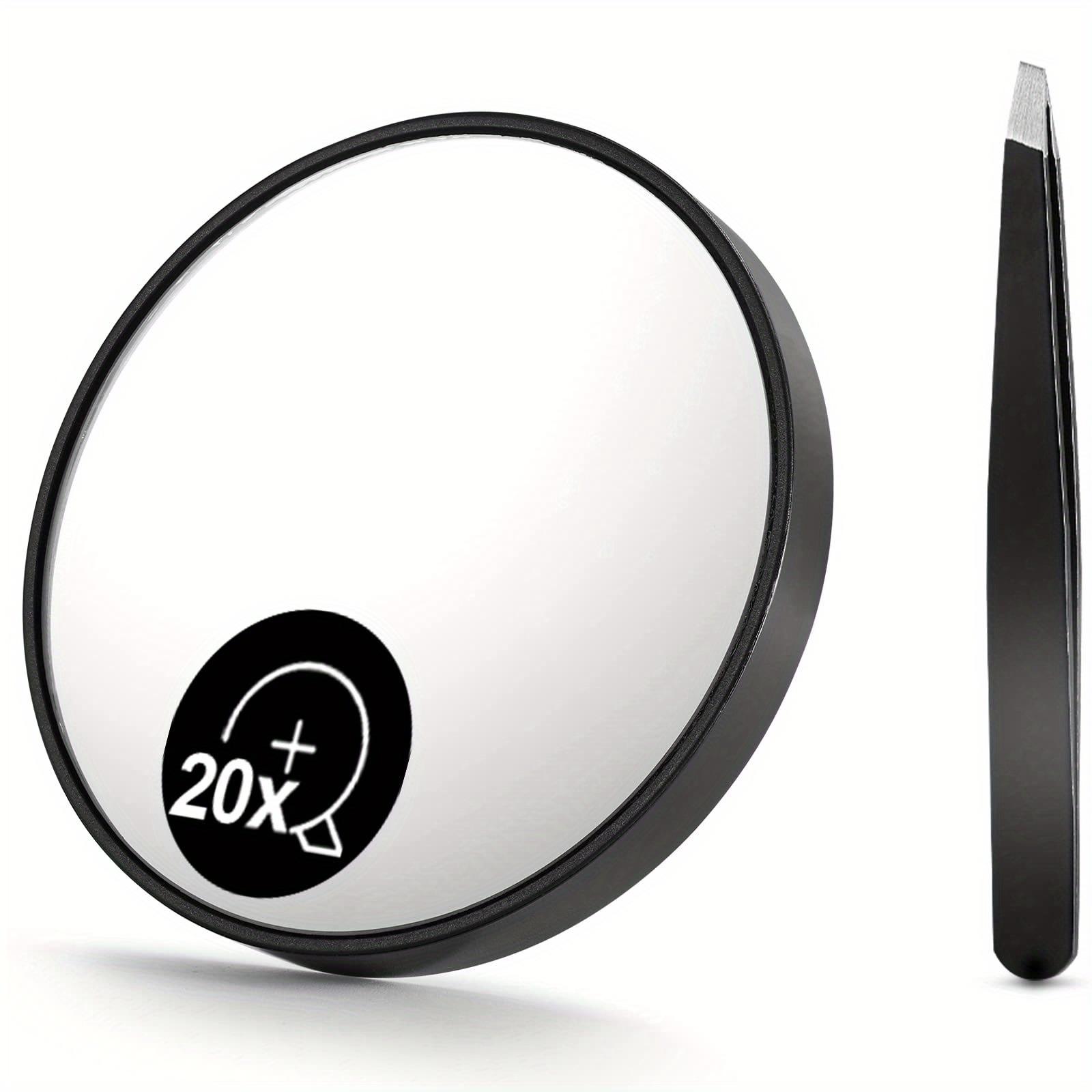 Espejo de aumento 20X con 3 ventosas para un fácil montaje, uso para a -  VIRTUAL MUEBLES