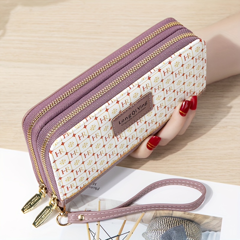 2023 Brand Design Letter Print Women Wallets Genuine Leather Long Purse  First Layer Cowhide Female Clutch Bag Excellent Billfold - AliExpress