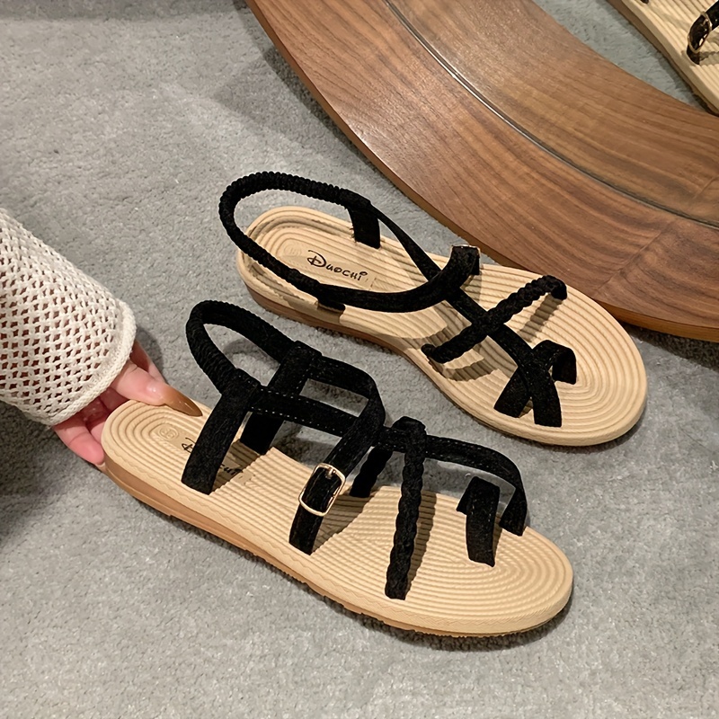 women' sandals elastic ankle strap Temu United Arab Emirates