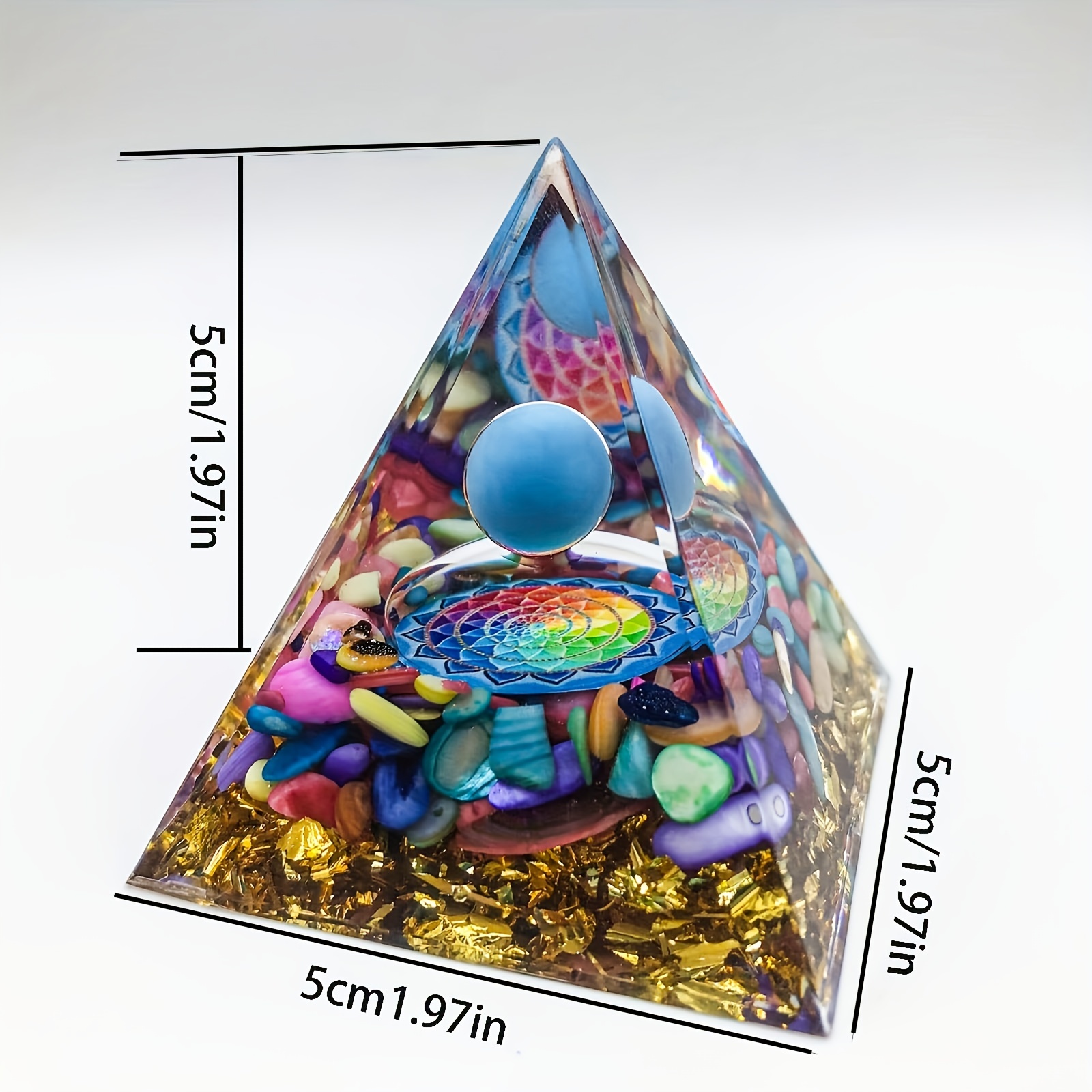 Orgone Pyramid Natural Crystal Energy Generator