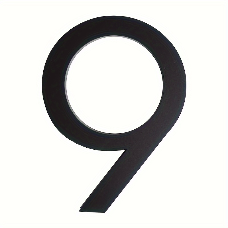 Floating Exterior House Number Black Zinc Alloy Numbers - Temu