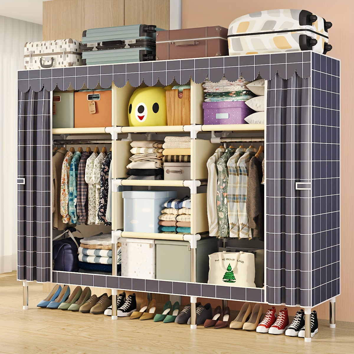 NaturPur – armarios dormitorio organizador armario como organizador cajones  y cajas almacenaje cajas almacenaje ropa cajas organizadoras armario ropero  : : Hogar y cocina