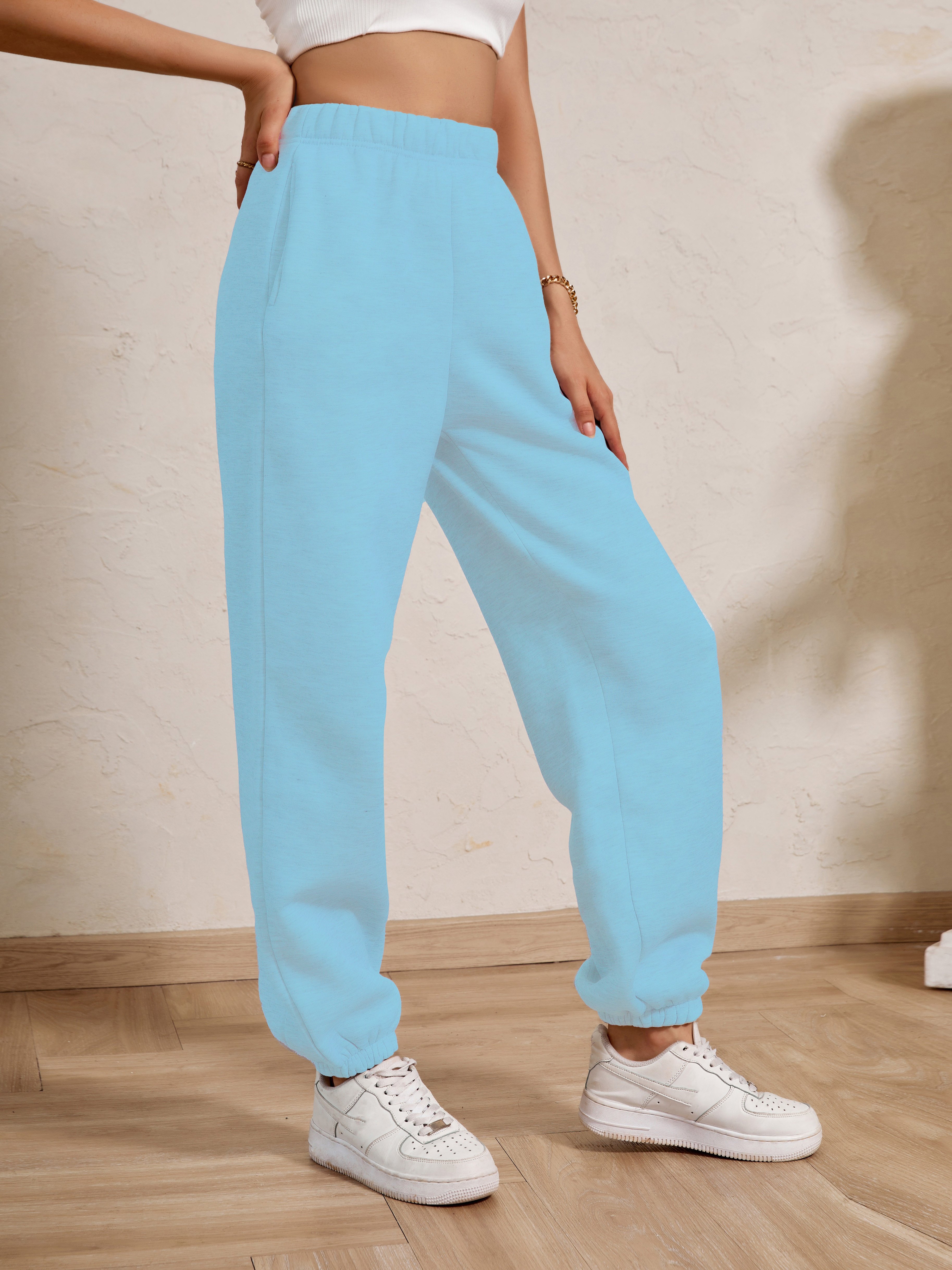 Light Blue Jogger Sweatpants - Luxury Streetwear