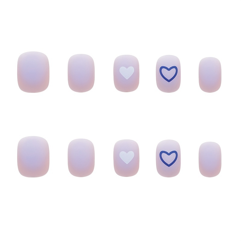 Heart Gradient Press On Nails False Nails for Women