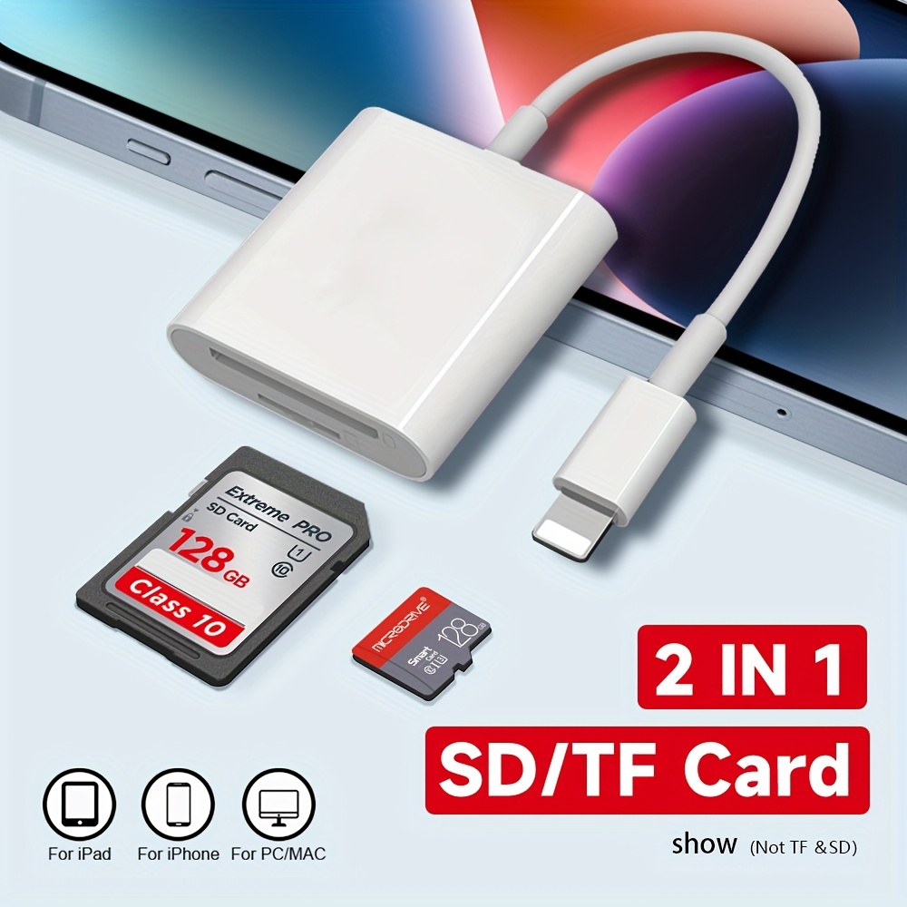 Apple – Adaptateur Lightning vers lecteur de carte SD pour appareil