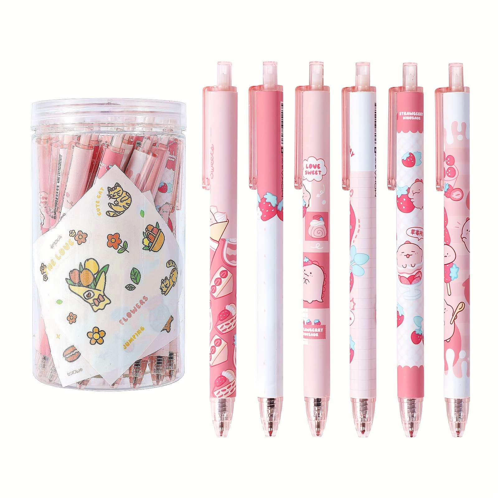 TULX kawaii pens stationery cute stationary office accessories school  supplies pens for school erasable pen back