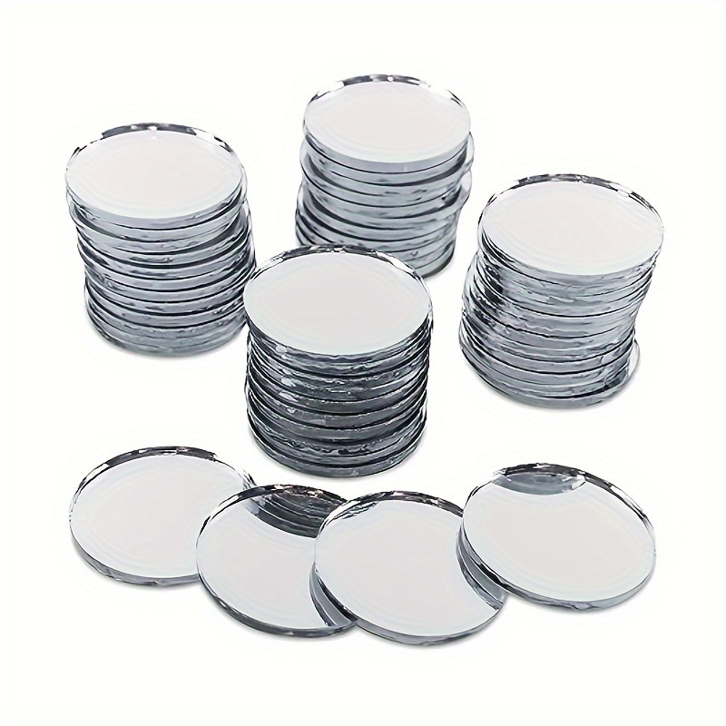 50-Pack of Small Round Mirrors for Crafts, 3-Inch Glass Tile Circles for  Wall and Table Decor, Mosaics, DIY Home Projects, Decorations, Arts and  Crafts Supplies 