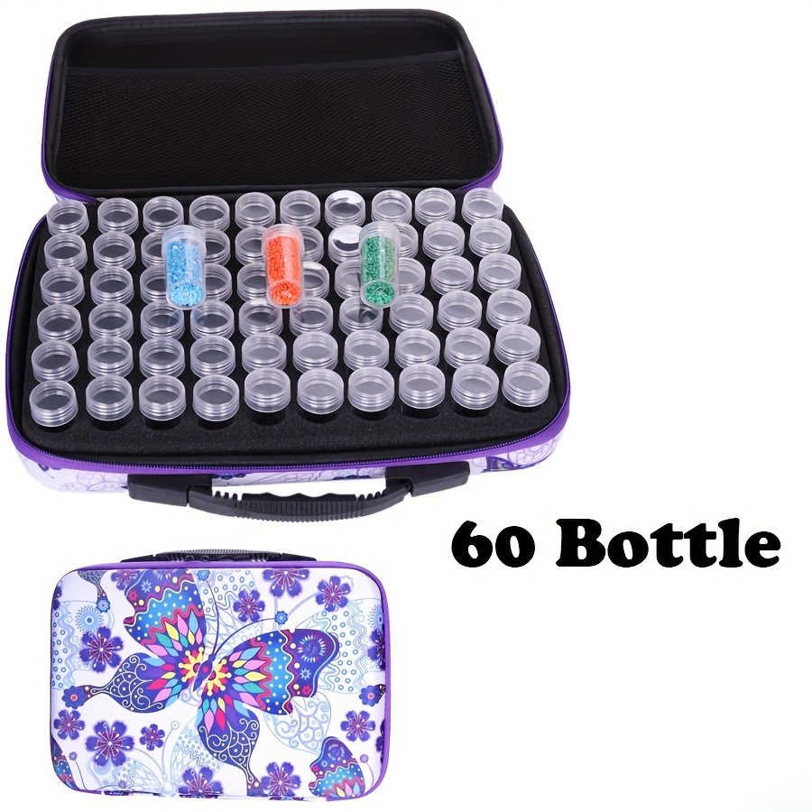 60 Bottle Diamond Painting Storage Box Container With Accessories