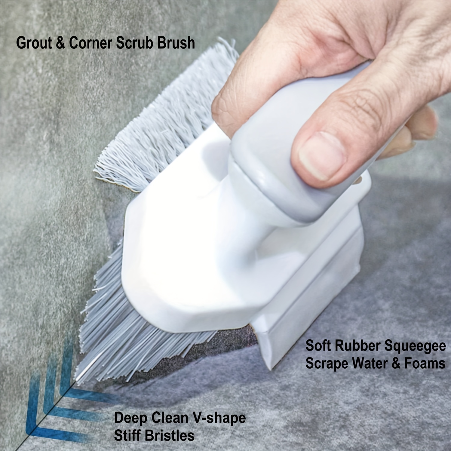 Crevice Brush Deep Cleaning Scraper Ground Seam Floor Bathroom Corner Seam  Toilet Tile Multifunctional Cleaning Brush Tools