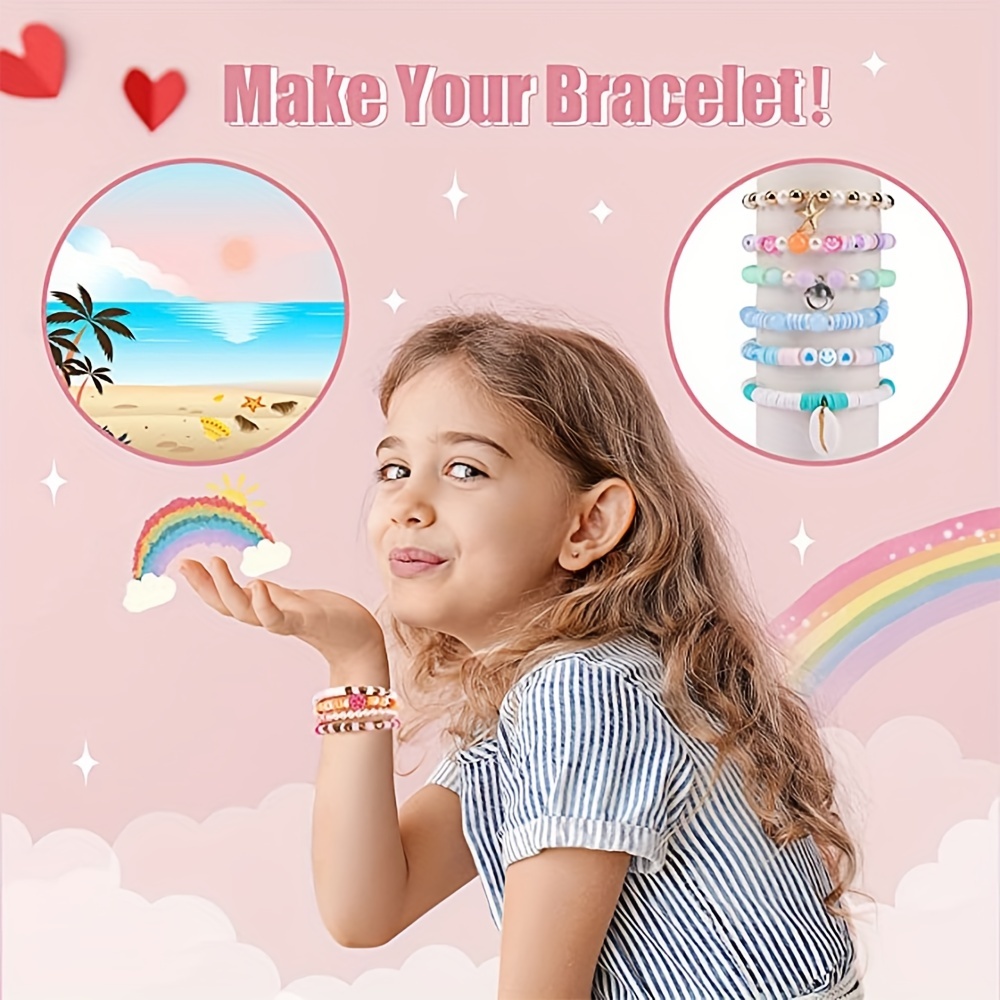 10700pcs Clay Beads for DIY Bracelet Making Kit
