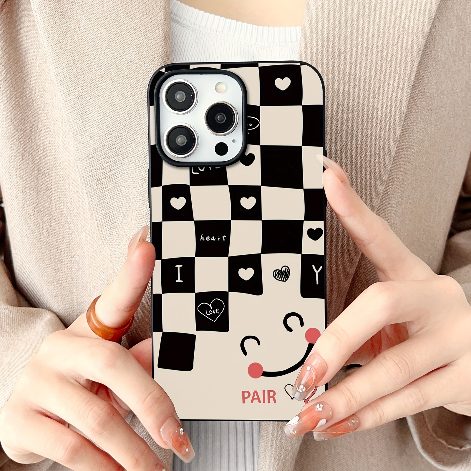 Lovely Pattern Design Shockproof Slim Protective Phone Case - Compatible  With Iphone 7/8/11/12/13/14/x/xr/xs/plus/pro/pro Max/se Series - Perfect  For Men & Women - Black - Temu United Arab Emirates