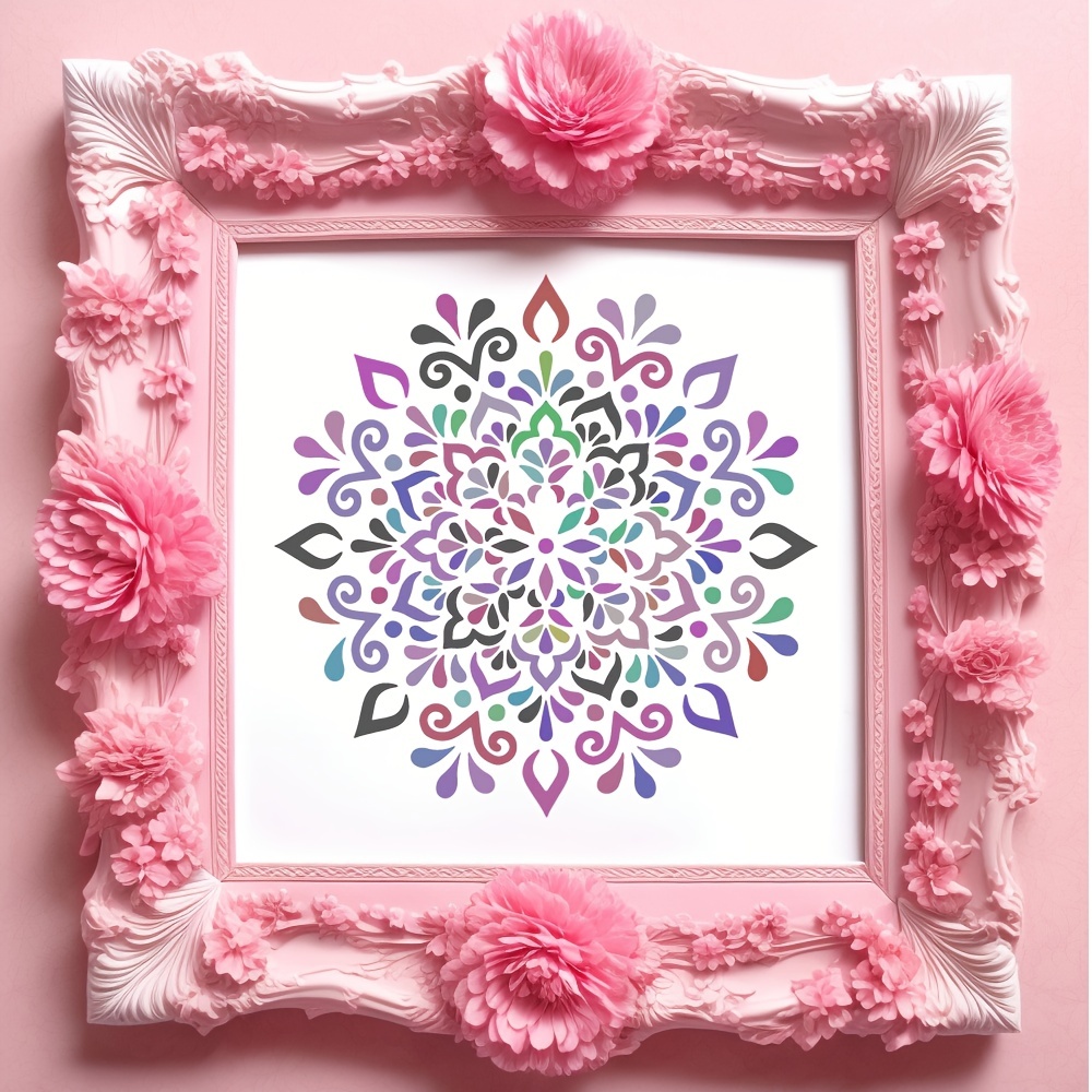 Mandala Stencils Reusable Mandala Painting Templates Floral - Temu