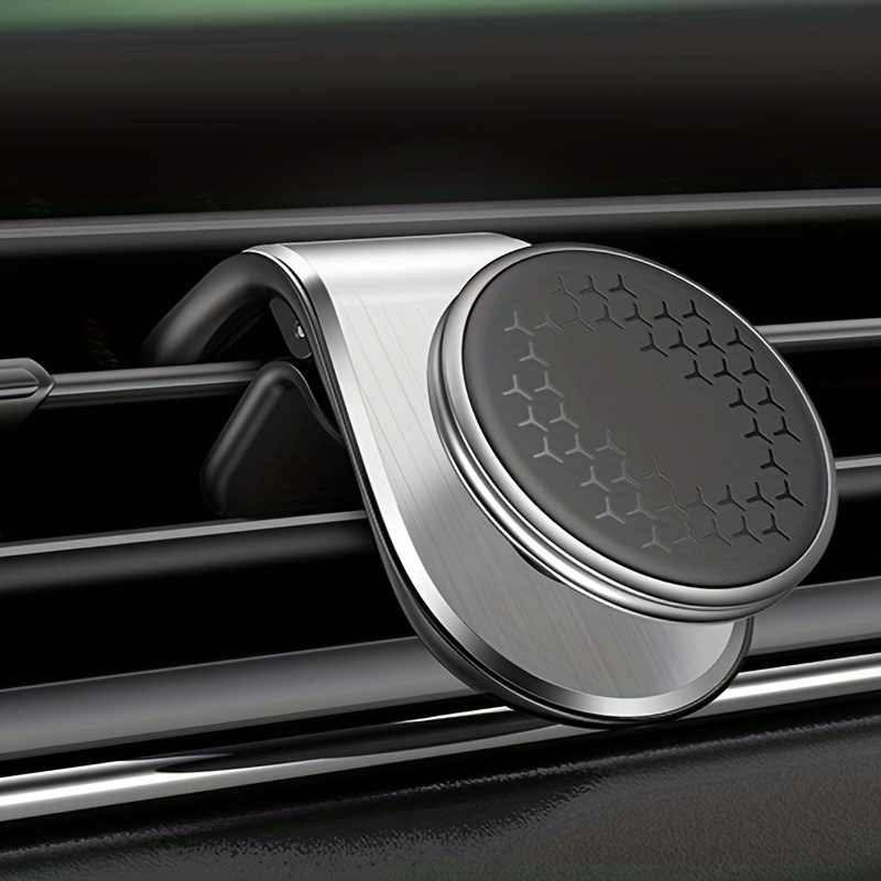 Magsafe Soporte de coche [clip de gancho de ventilación de aire estable],  soporte magnético para teléfono para automóvil, imán circular fuerte para
