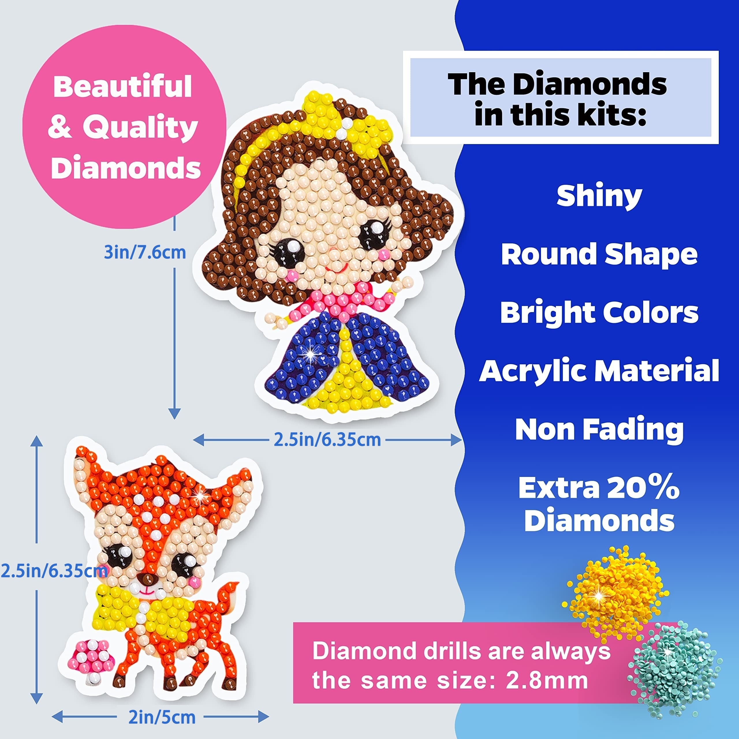 Diamond Painting Number Kits  Diamonds Mosaics Number - Disney