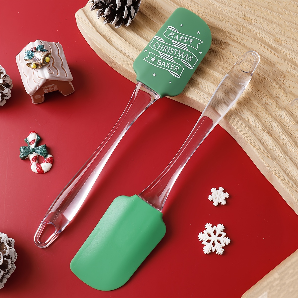 Baking Tools Set With Transparent Handle Including Silicone - Temu