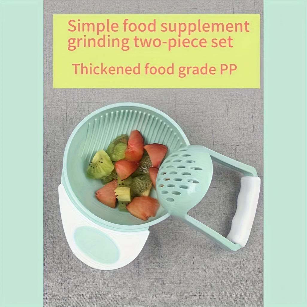 1Set Baby Food Supplement Grinder Multifunctional Manual Food