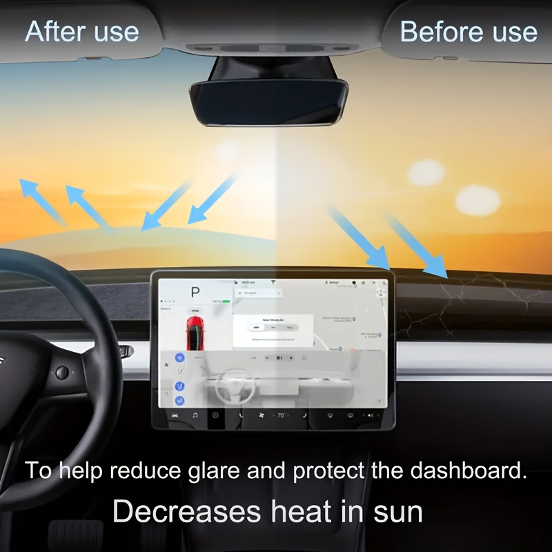 Dashboard Mat Model 3/y Dashboard Sun Protection Mat - Temu