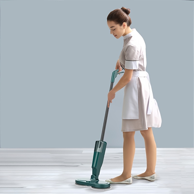 Cordless Electric Spray Mop with Automatic Rotation for Easy Stubborn Dirt Removal, Suitable for All Types of Floors - Living Room, Kitchen