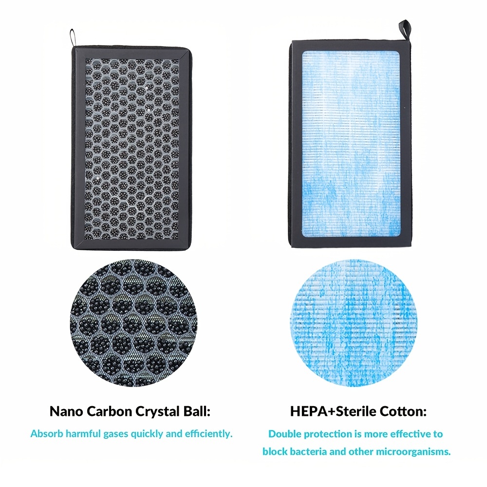 2pcs Air Filter Hepa Activated Carbon Model 3 Model Y Air Conditional  Replacement Car Accessories - Automotive - Temu