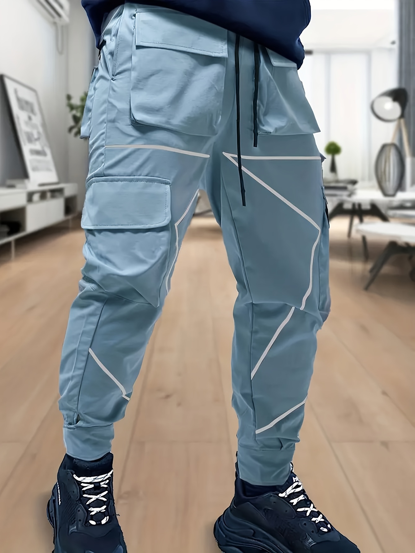 Guardurnaity Elegantes pantalones joggers cargo para hombres - Pantalones  harén cómodos y con múltip Guardurnaity