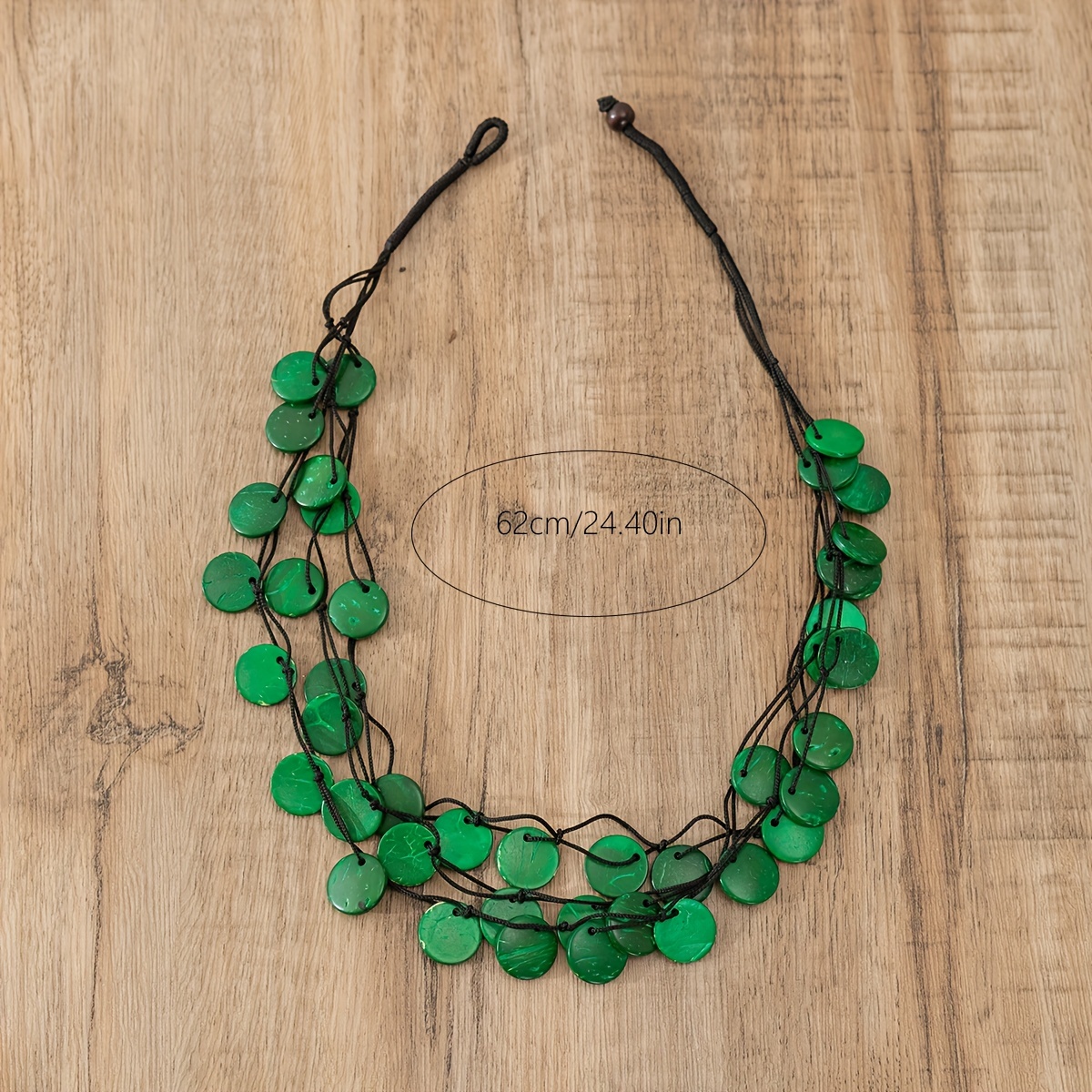 Paparazzi green deals wooden necklace