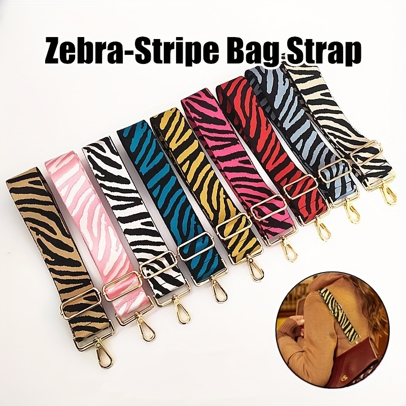 Stripe Design Crossbody Bag Strap