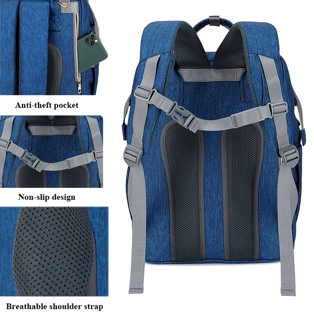 Large Capacity Mummy Backpack with USB Interface & Insulation Pocket