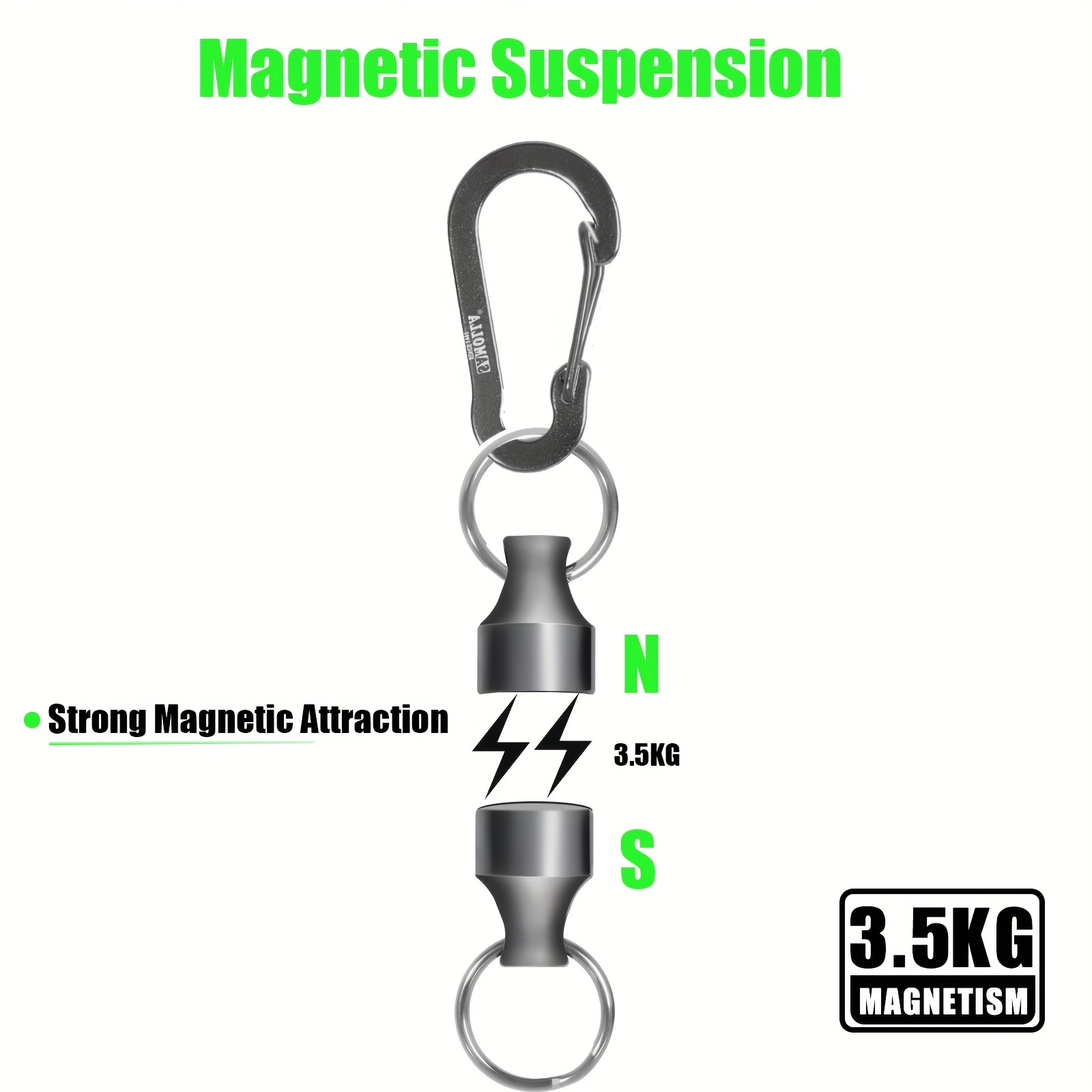 Magnetic Net Release Holder Coiled Lanyard Strong Magnet - Temu Malaysia