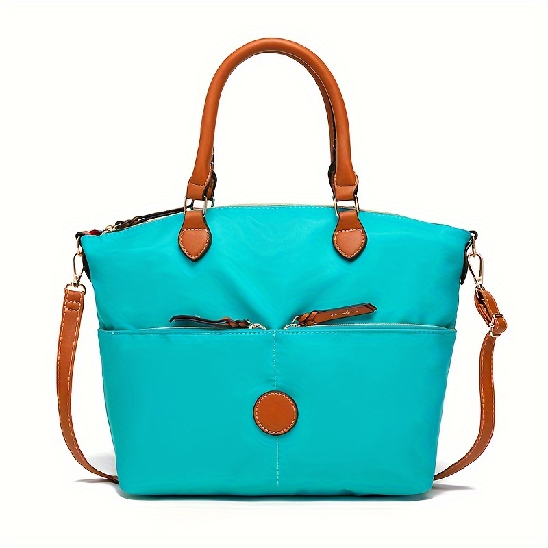 Nylon large pocket on sale satchel