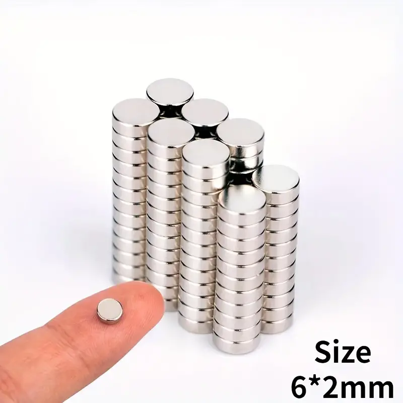 10~100 Pezzi Piccoli Magneti Circolari 6mmx2mm Forte - Temu