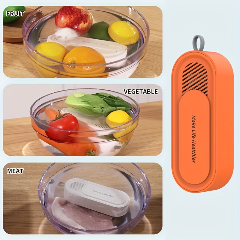  Fruit and Vegetable Washing Machine Laelr Fruit and Vegetable  Cleaner Device USB Rechargeable Food Purifier Automatic Household Cleaning  Gadgets for Purifying Meat Glasses Fruits and Vegetables : Home & Kitchen