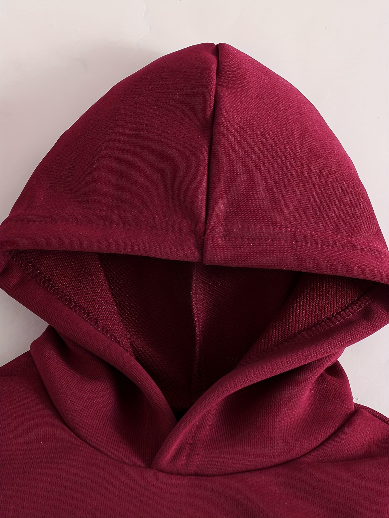 Lucky Brand 100% Cotton Solid Maroon Burgundy Zip Up Hoodie Size M