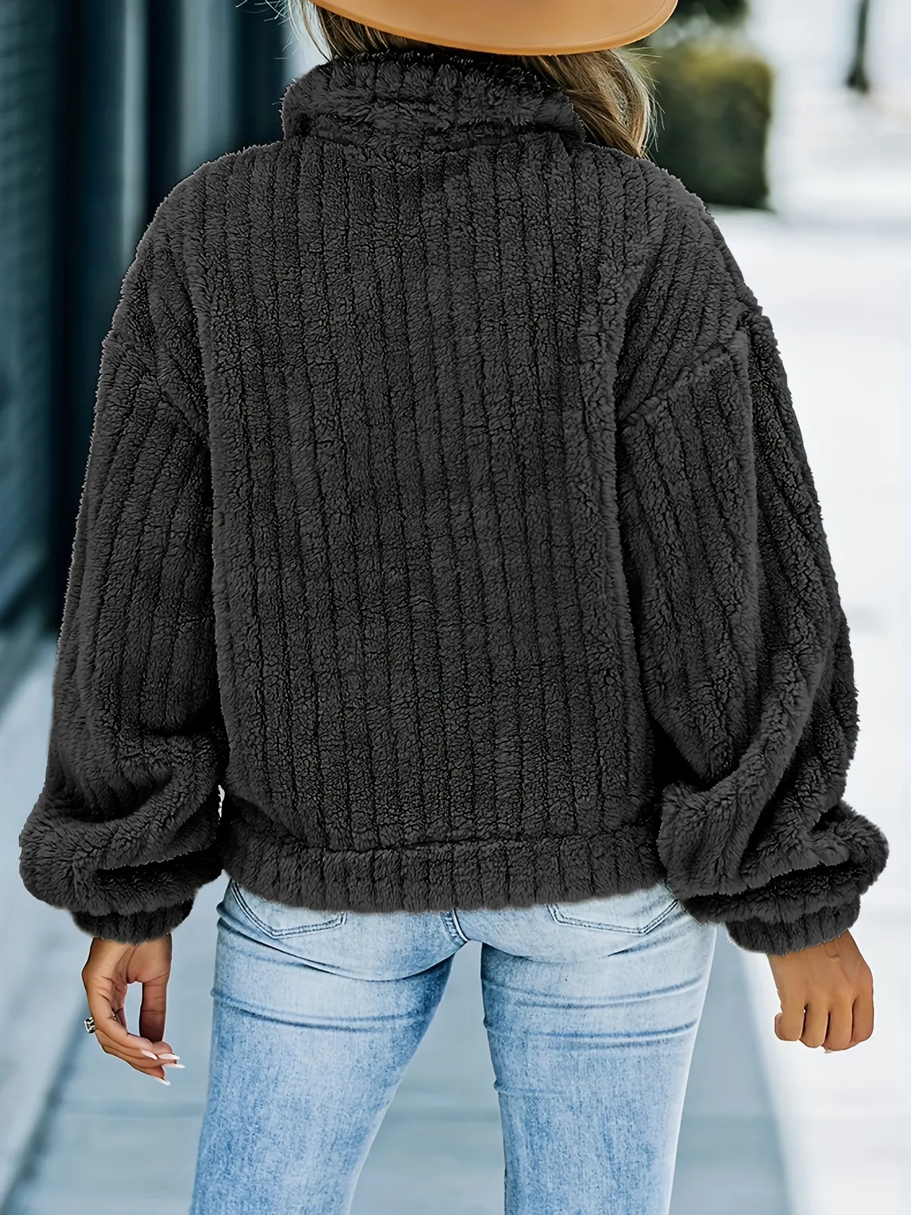 chunky knit trucker jacket