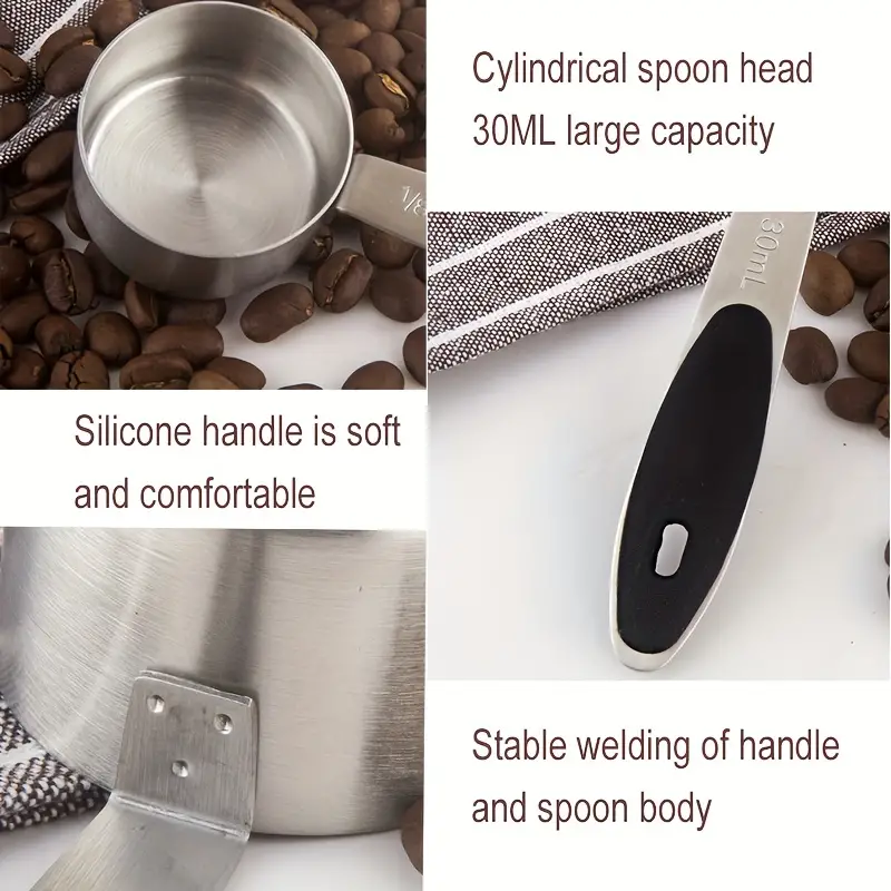 Measuring Spoon, Measuring Spoon, Stainless Steel Coffee Bean