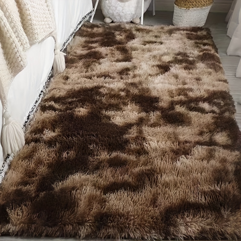 1pc ultra plush soft area rugs for bedroom living room luxury tied dyed fluffy bedside rug washable shag furry carpet non shedding for nursery children kids girls room home decorative rug home decor room decor 27 55 62 99in 70 160cm details 7