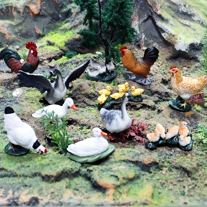 Large Farm Animals Figures, Realistic Simulation Jumbo Plastic Farm  Figurines Animal Toys Learning Educational Playset Party Favors Bath Toys  Cupcake