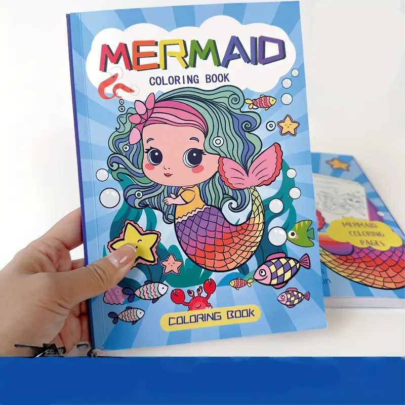 New Mermaid Coloring Book Cartoon Graffiti Enlightenment Coloring