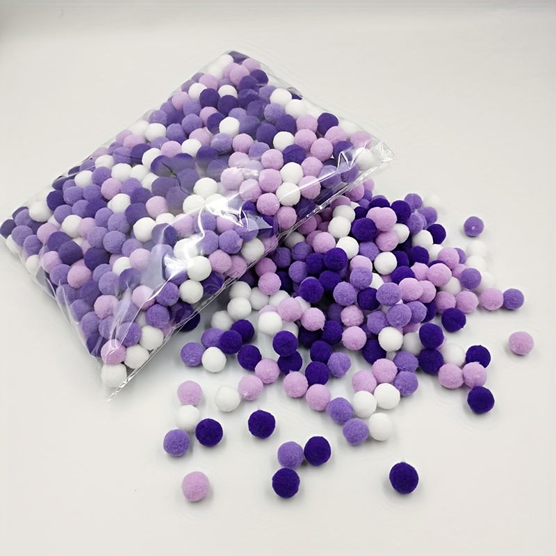 10Mm/15Mm/20Mm Mixed Color Pom Poms for Christmas Crafting, Small Plush Balls for DIY Projects.