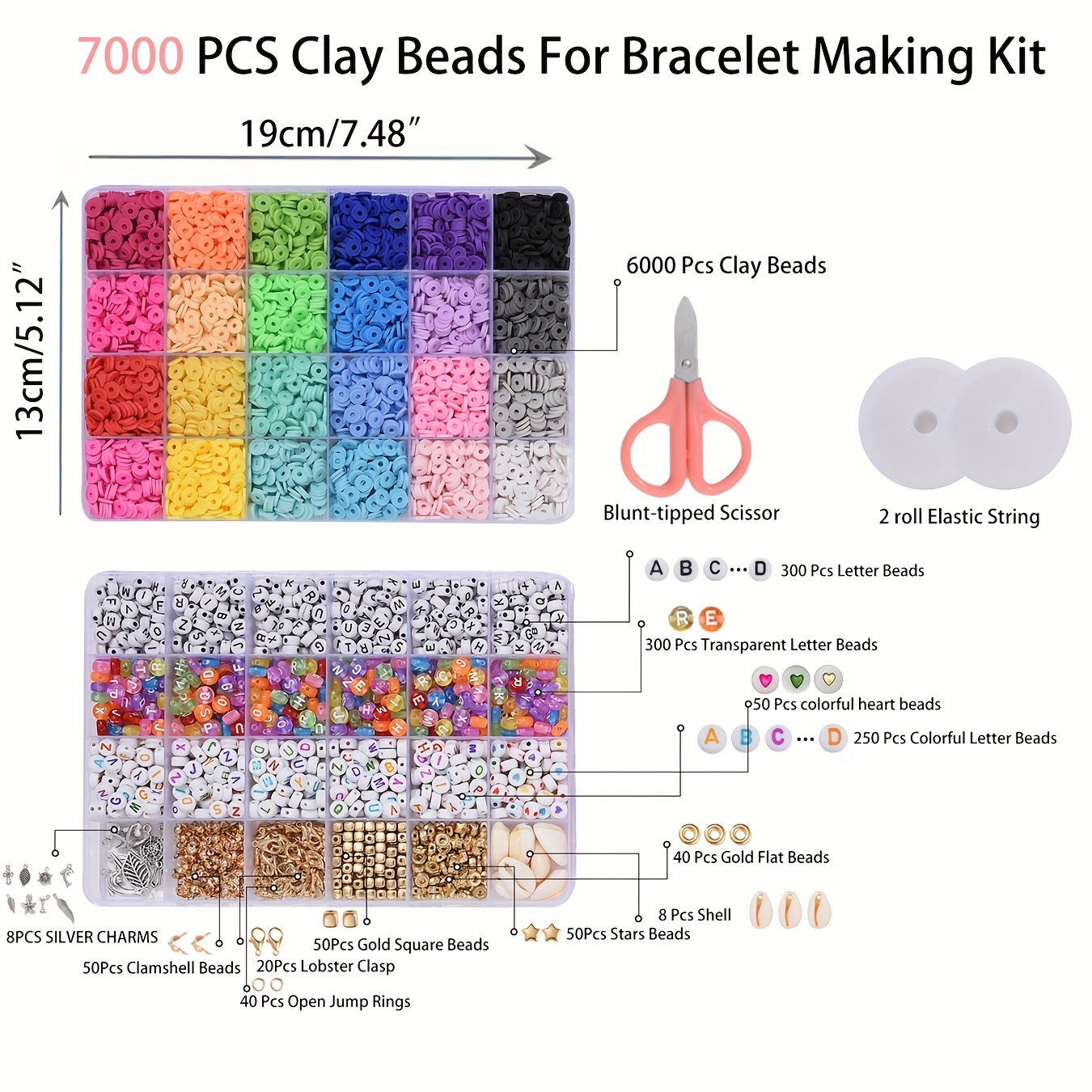 Acheter Ensemble de perles en argile, 1 ensemble/boîte 18 sortes, pour  accessoires de bricolage, fabrication de bijoux