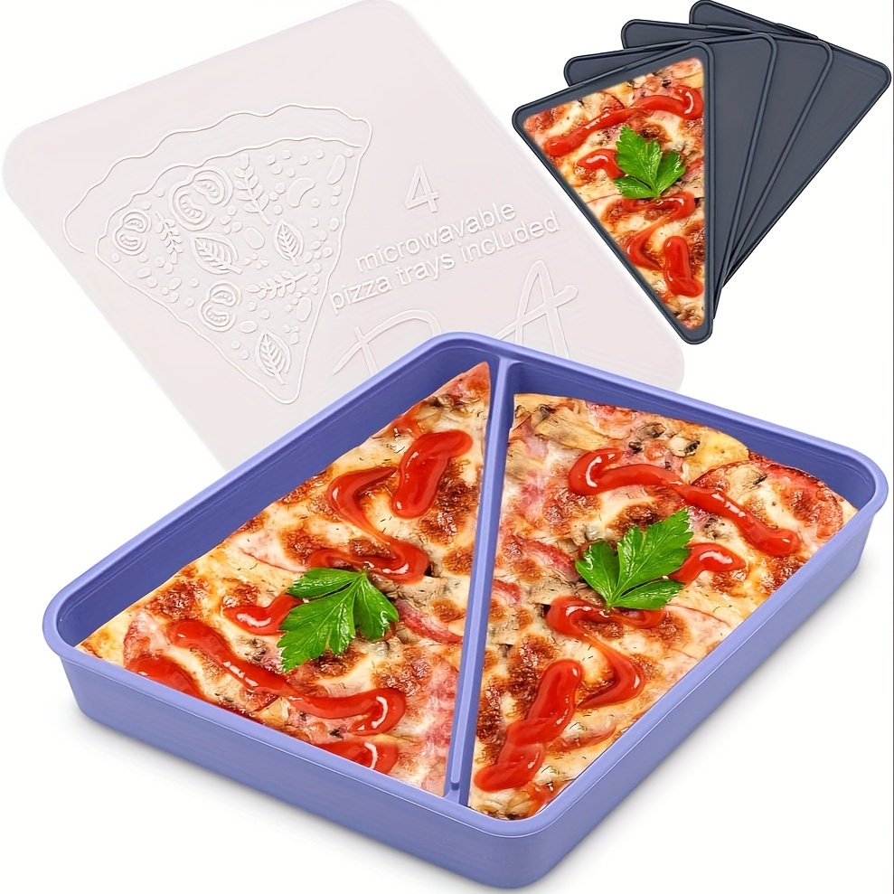 Reusable Silicone Leftover Pizza Storage Box Triangle Pizza Pack