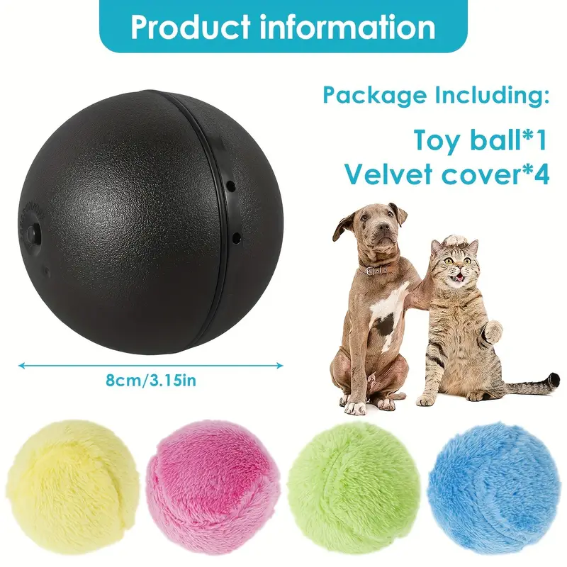Roller Ball Automatic Rolling Ball Toy Interactive Pet - Temu