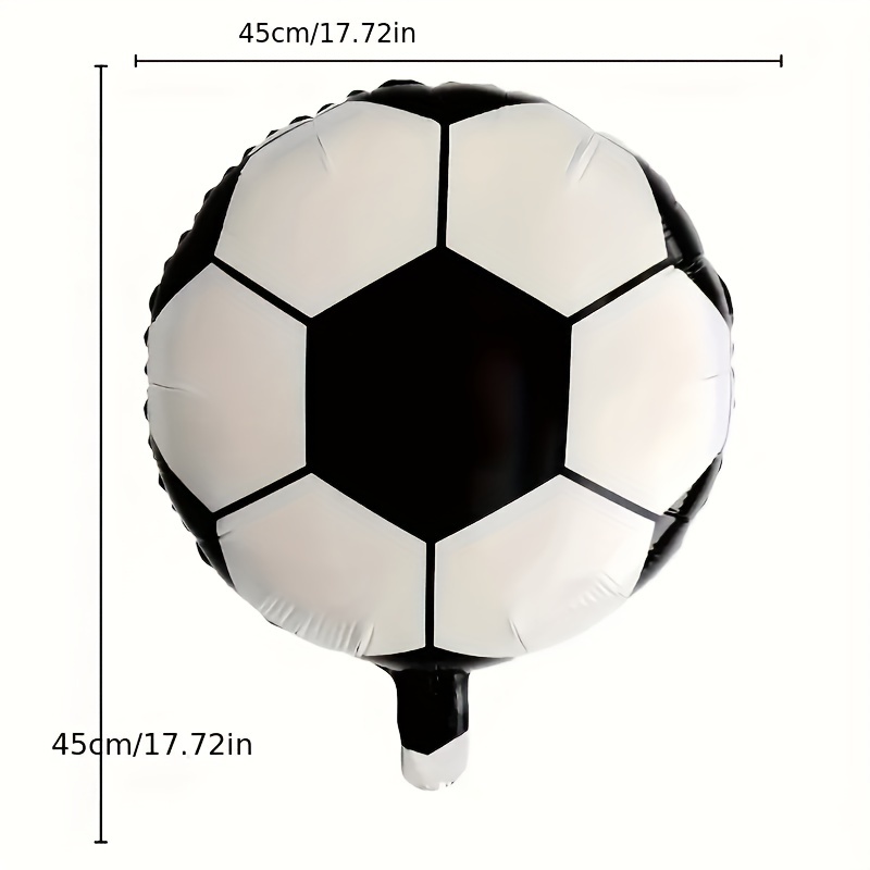 KatchOn, Globos de fútbol para decoraciones de fiestas de fútbol – 18  pulgadas, paquete de 6 | Globos de papel de aluminio de fútbol para  decoraciones