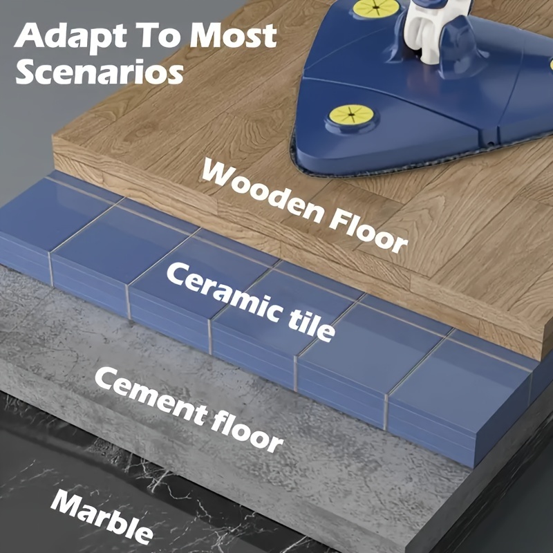 4- Limpiar con Elegancia: Mopa Triangular 306º para un Hogar Impecable –  TUPRODUCTOSYJ