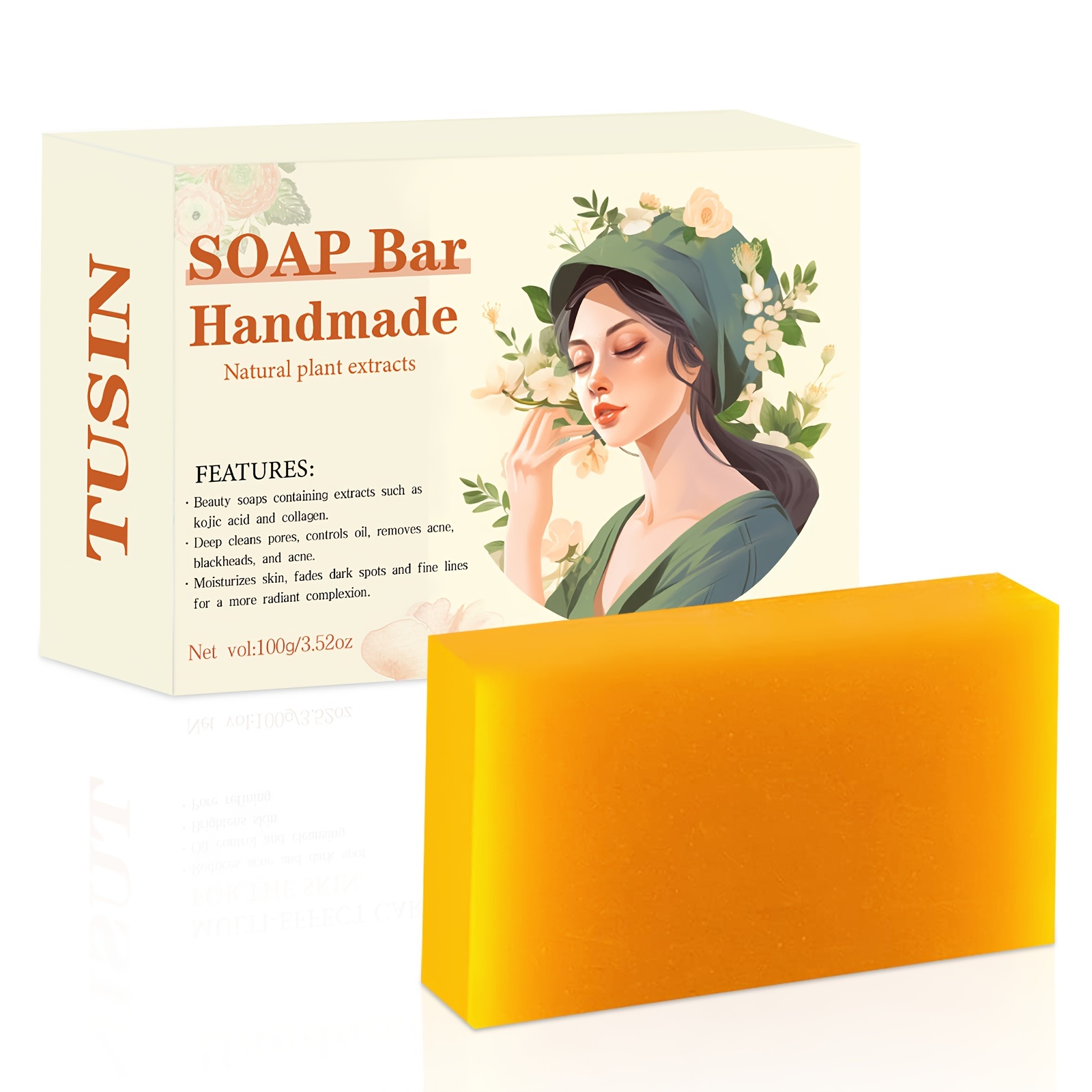 Exfoliating Hand Made Soap Bar With Pine Caramel Oil Cold - Temu