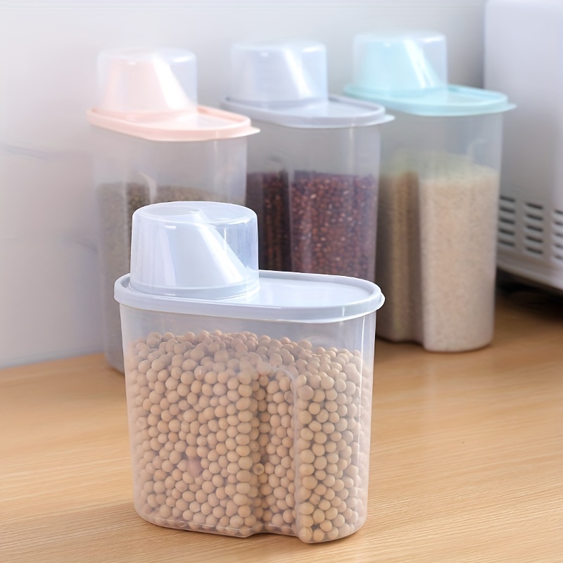 Kitchen Pet Food Storage Box with Lid Cereal Containers Cans