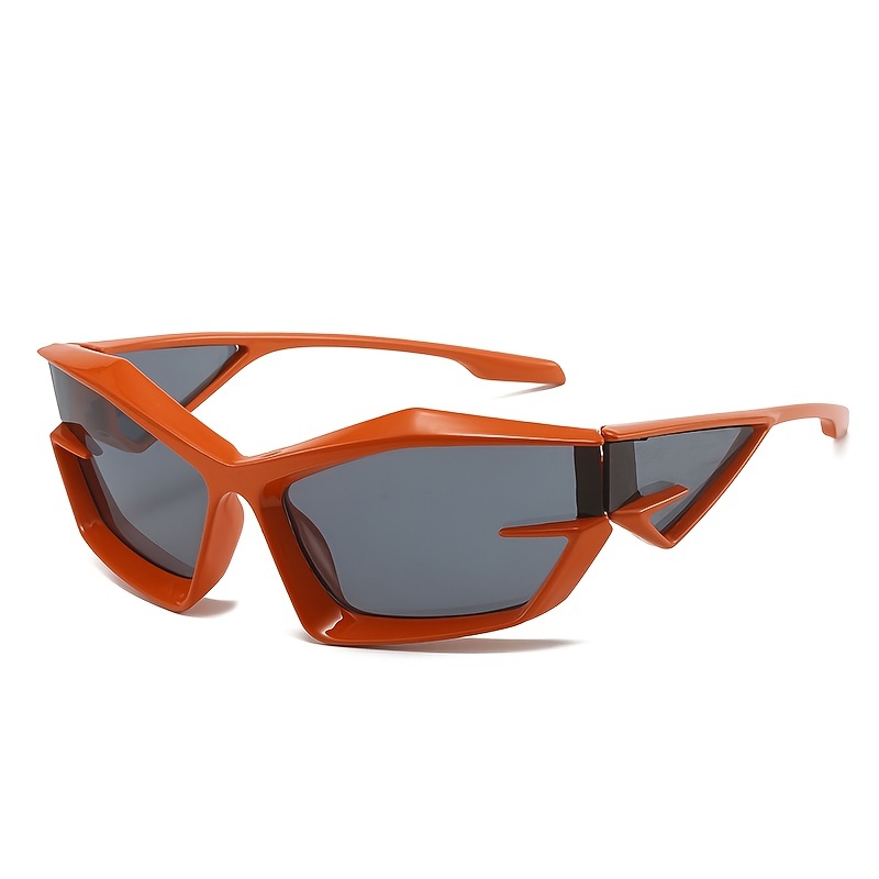 Irregular Frame Fashion Sunglasses For Women Men Color Block