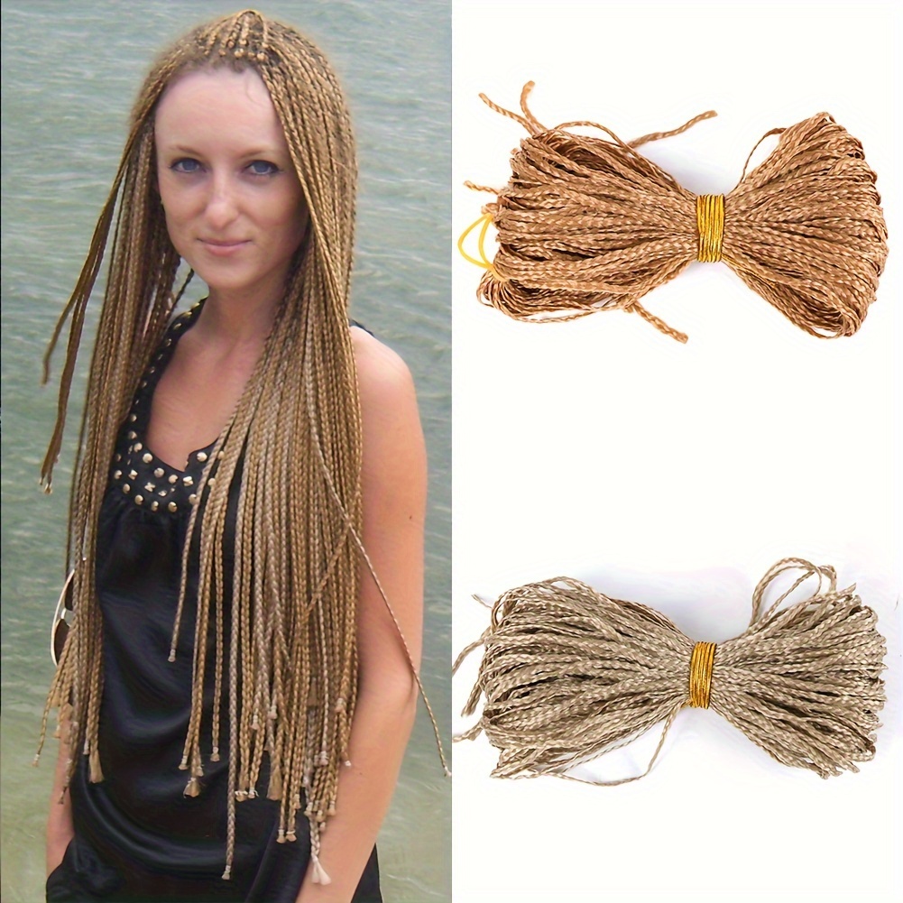 Long Straight Synthetic Braiding Hair Extensions Green Color Box