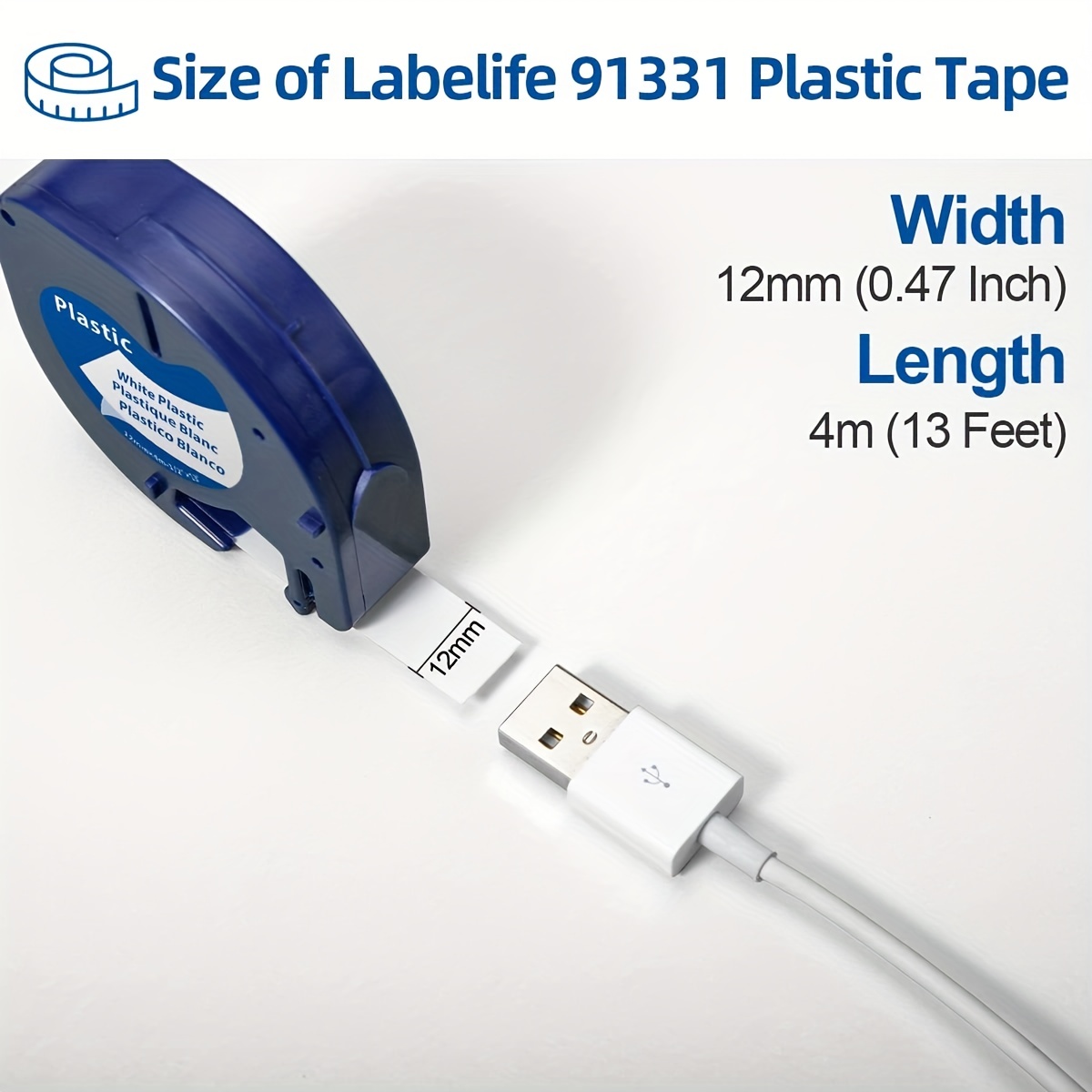 Labelife Compatible Label Tape Replacement For Dymo Letratag - Temu