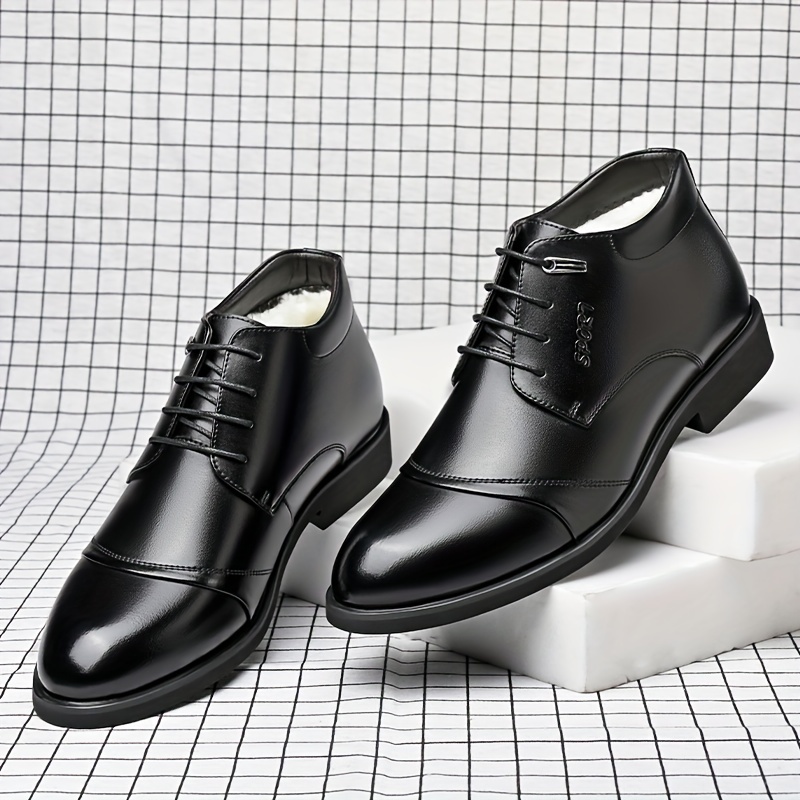Furry Derby Shoes In Black